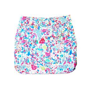 LuLu-B Printed Skort | Size 8 | Bright Coastal Print | Excellent Condition